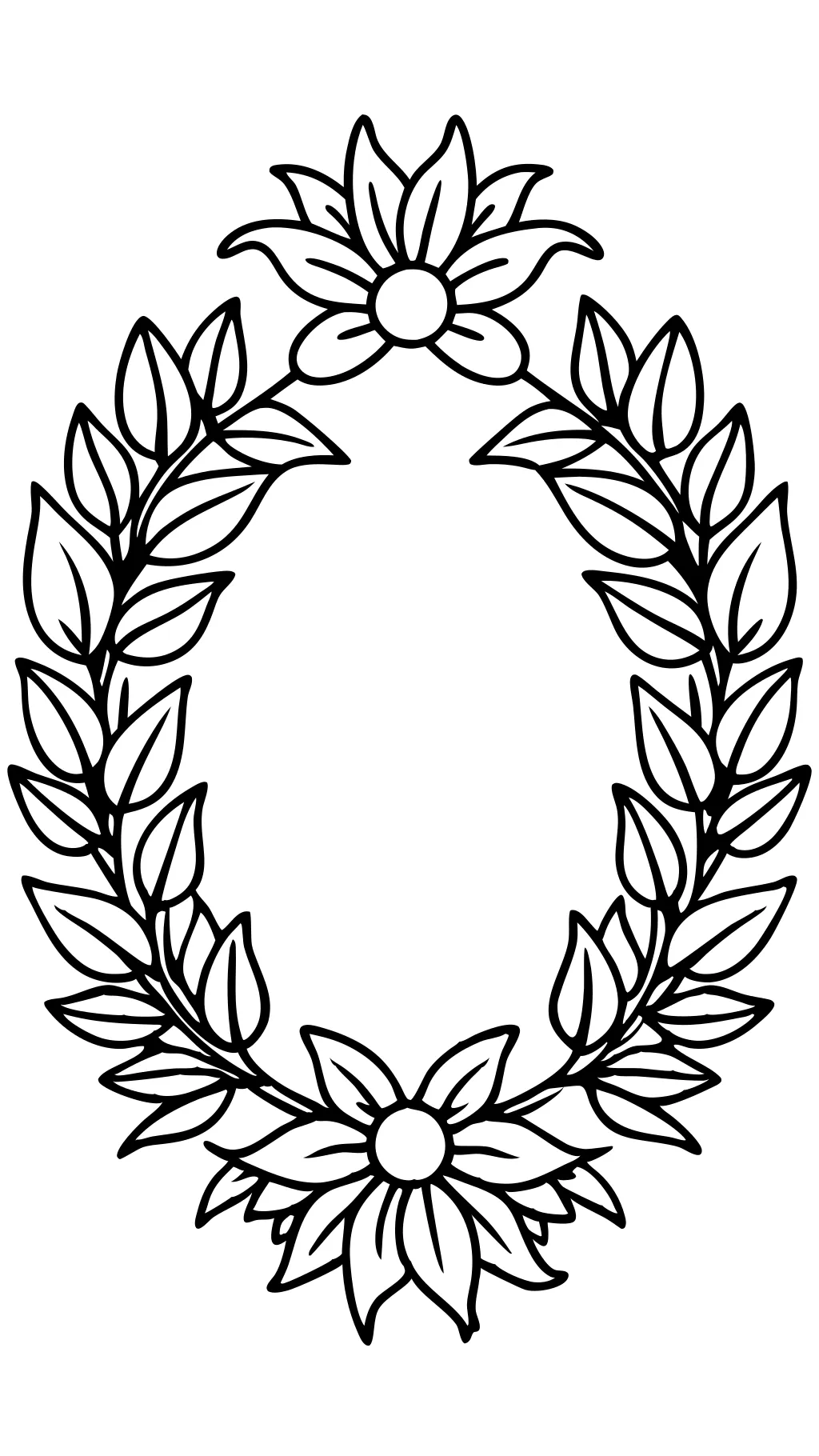 wreath coloring pages